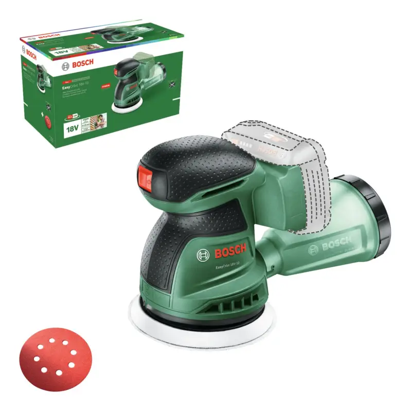 Bosch Akku-Exzenterschleifer EasyOrbit 18V-10 Ohne Akku - im Karton Direktkauf