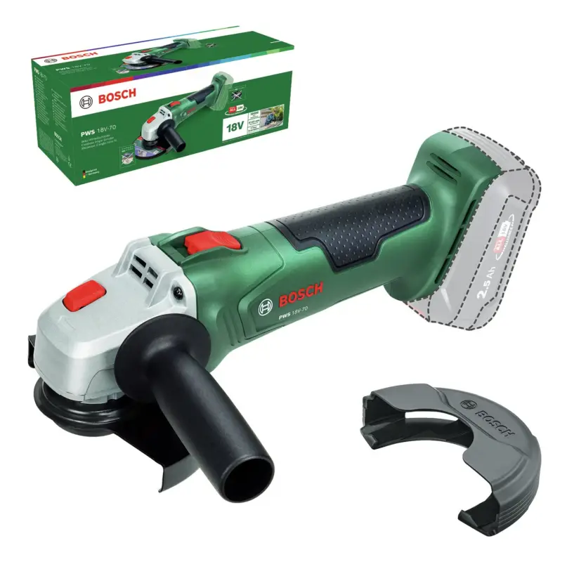 Bosch Akku-Winkelschleifer PWS 18V-70, 125 mm, Ohne Akku - im Karton Preisknaller