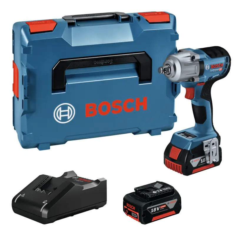 Günstig Bosch Professional Akku-Drehschlagschrauber GDS 18V-450 HC mit 2x Akku 5 Ah - in L-BOXX 136