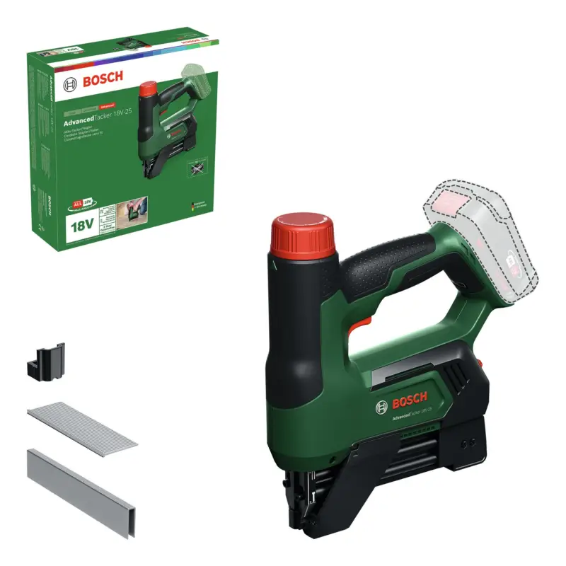 Bosch Akku-Tacker AdvancedTacker 18V-25 Ohne Akku - im Karton Sichere Zahlung