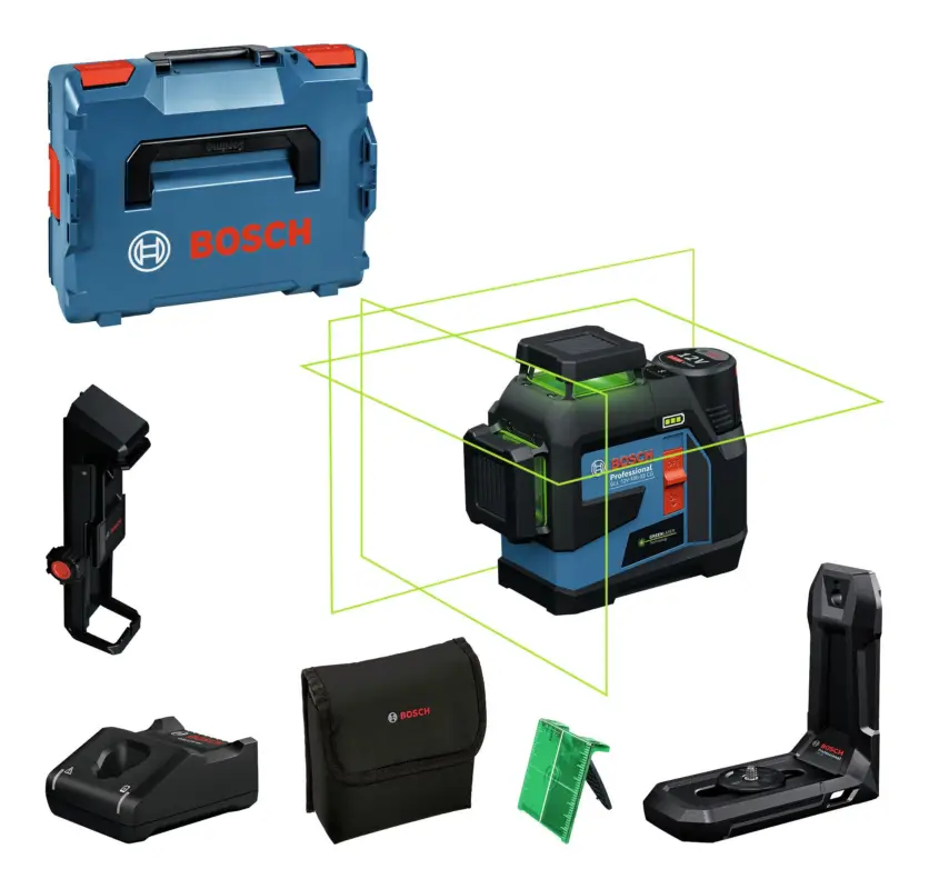 Bosch Professional Linienlaser GLL 12V-100-33 CG mit 1x Akku 2 Ah & Tasche - in L-BOXX 136 Online Kaufen