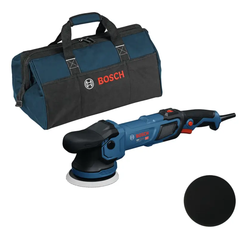 Bosch Professional Polierer GPX9-125S mit Schwamm 130 mm - in Werkzeugtasche Solange Der Vorrat Reicht