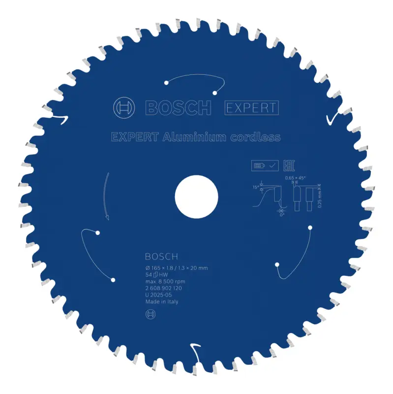 Neu Im Sortiment Bosch Expert Aluminium cordless Kreissägeblatt, 165 x 20 mm, 54 Zähne