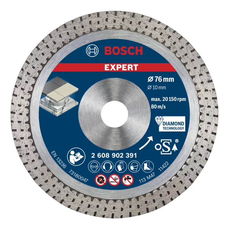Bosch Expert HardCeramic Diamanttrennscheibe, 76 x 1,5 x 10 mm Nur Heute
