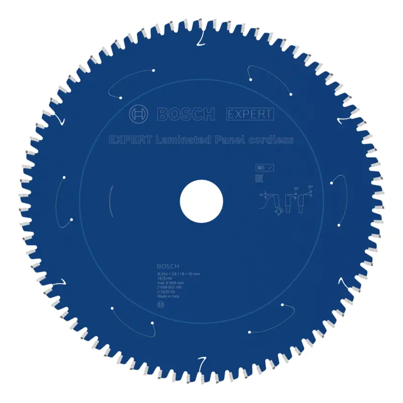 Bosch Expert Laminated Panel Kreissägeblatt, 254 x 30 mm, 78 Zähne Solange Der Vorrat Reicht