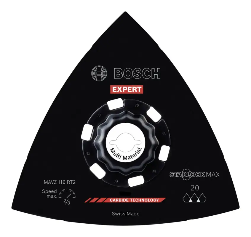 Bosch Expert MAVZ 116 RT2 Schleifplatte, 116 mm Neue Kollektion