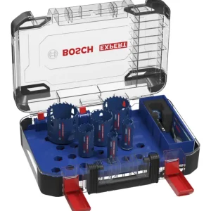 Versand Am Gleichen Tag Bosch Expert MultiMaterial Power Change Plus-Lochsägen-Set, 22/25/35/51/60/68 x 60 mm, 9-teilig