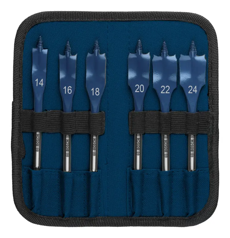 Bosch Expert SelfCut Speed Flachfräsbohrer-Set, 14/16/18/20/22/25/24, 6-teilig (Verpackungseinheit 5 Sets) Echt