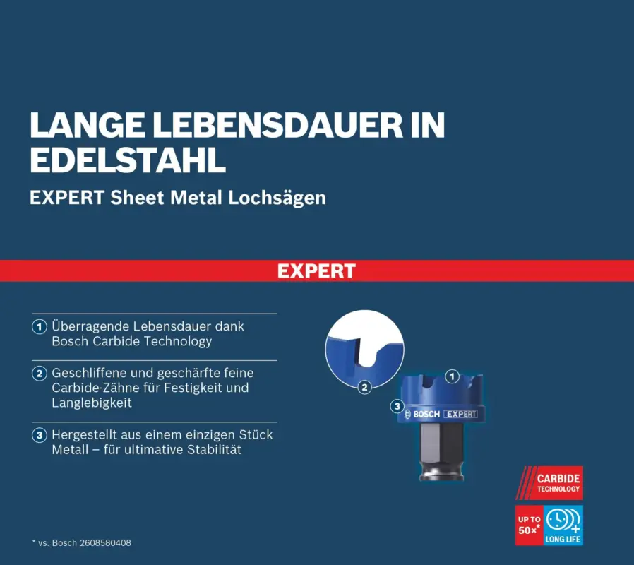 Jetzt Bestellen Bosch Expert Sheet Metal Lochsäge für Stahlblech 51 mm