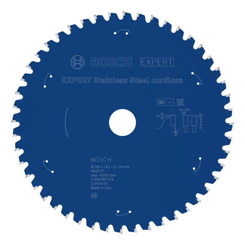 Preisknaller Bosch Expert Stainless Steel Kreissägeblatt, 165 x 20 mm, 48 Zähne