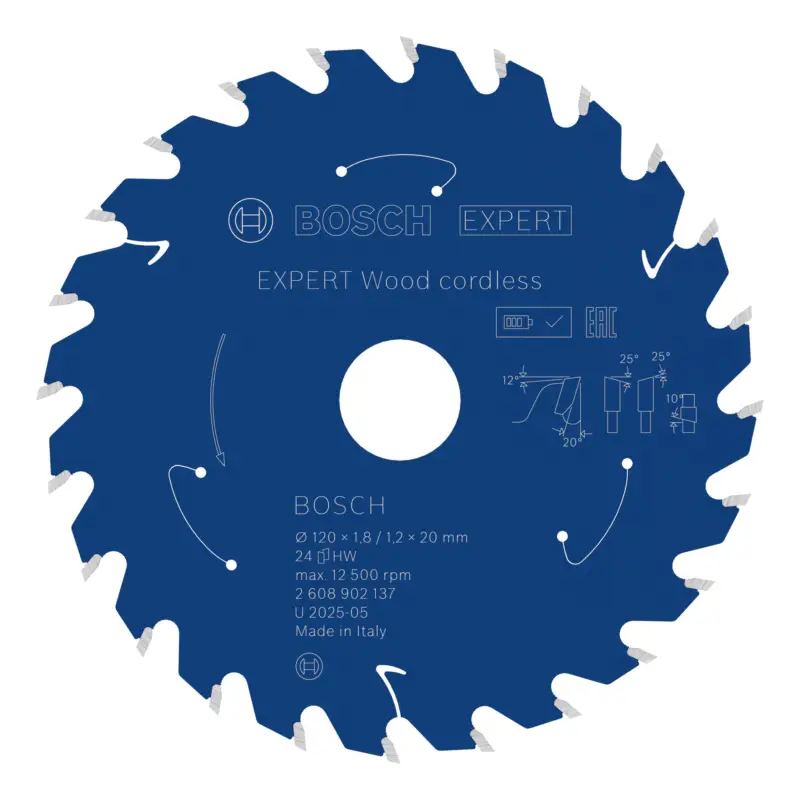 Must-Have Bosch Expert Wood Kreissägeblatt, 120 x 20 mm, 24 Zähne