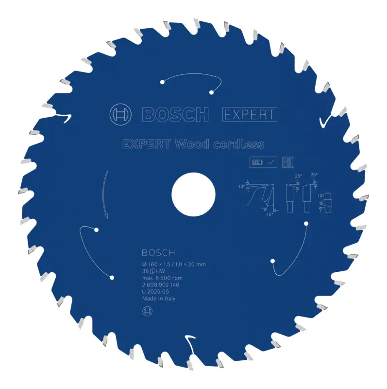 Neu Bosch Expert Wood Kreissägeblatt, 160 x 1,45 x 20 mm, 36 Zähne
