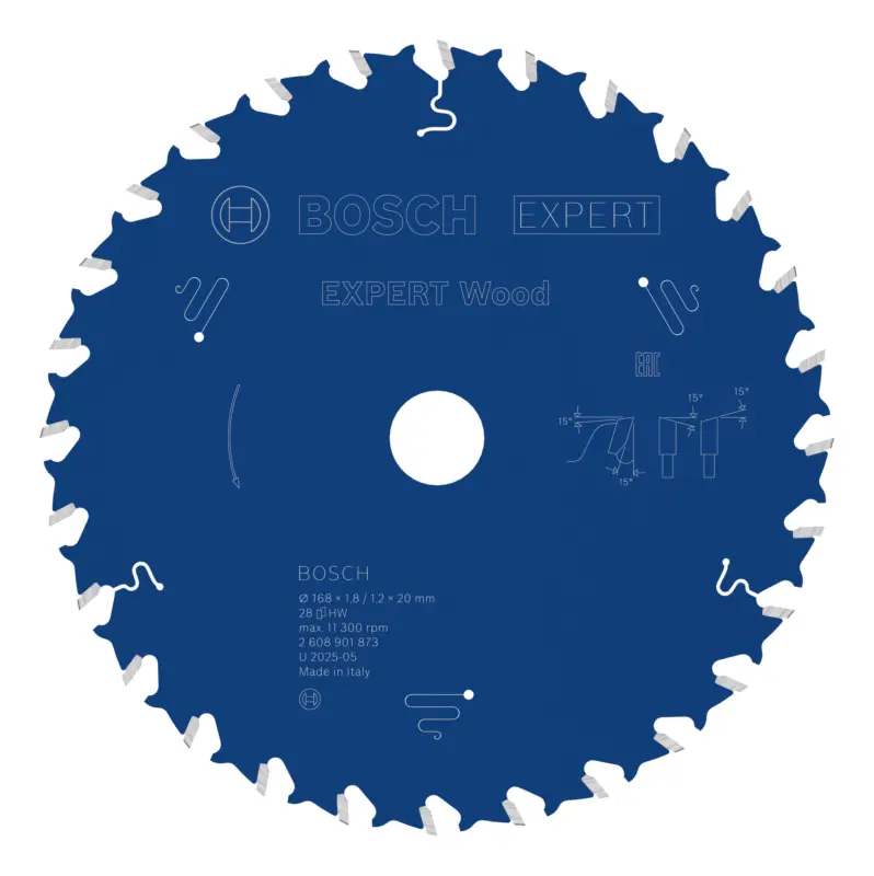 Markenprodukt Bosch Expert Wood Kreissägeblatt, 168 x 1,8/1,2 x 20 mm, 28 Zähne