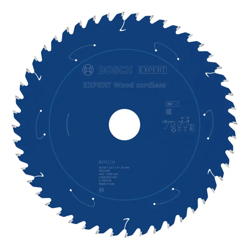 Preiswert Bosch Expert Wood Kreissägeblatt, 216 x 1,7 x 30 mm, 48 Zähne, Spanwinkel 15°