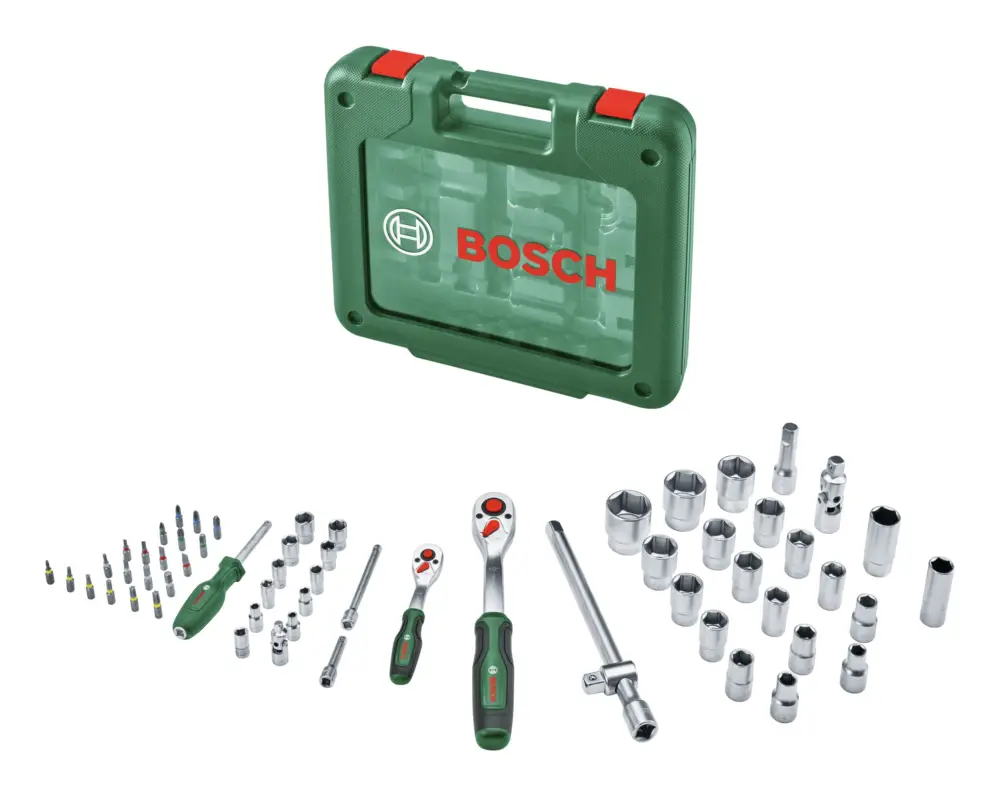 Preisknaller Bosch Handwerkzeug 1/4"- und 1/2"-Ratschen-Set, 60-teilig
