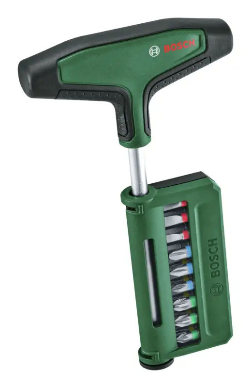 Bosch Handwerkzeug Bit-Schraubendreher-Set mit T-Griff, 19-teilig (Verpackungseinheit 6 Sets) Preis Gesenkt
