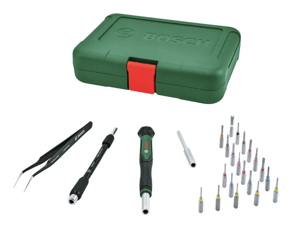 Bosch Handwerkzeug Präzisions-Bit-Schraubendreher-Set, 24-teilig (Verpackungseinheit 6 Sets) Zertifiziert