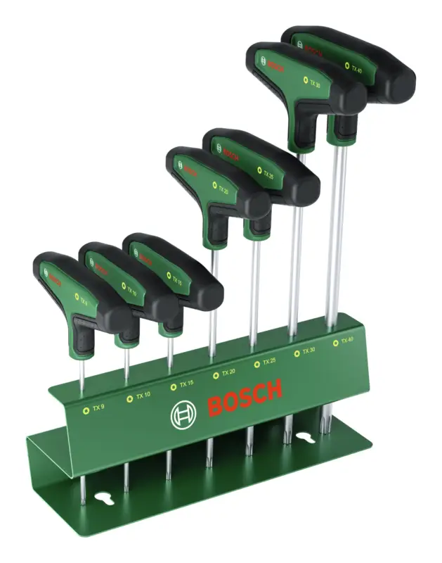 Preiswert Bosch Handwerkzeug Torx-Schraubendreher-Set mit T-Griff, 7-teilig (Verpackungseinheit 3 Sets)