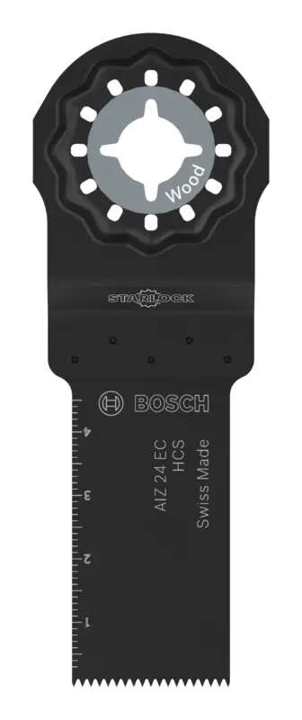 Bosch Line AIZ 24 EC Holz Tauchsägeblatt, Starlock, 24 x 50 mm - 1er Pack (Verpackungseinheit 4 Stück) Direkt Vom Hersteller