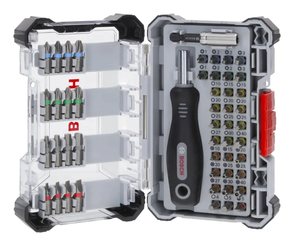 Bosch Line Extra Hard Schrauberbitsatz, 50-teilig (Verpackungseinheit 3 Sätze) Super-Preis