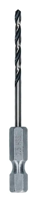 Nur Heute Bosch Line Metal HSS Spiralbohrer, 2,5 x 30 x 69 mm, HEX 1/4" Schaft (Verpackungseinheit 5 Stück)