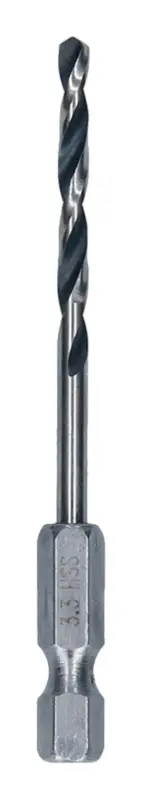 Neu Im Sortiment Bosch Line Metal HSS Spiralbohrer, 3,3 x 36 x 75 mm, HEX 1/4" Schaft (Verpackungseinheit 5 Stück)