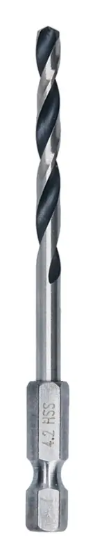 Bosch Line Metal HSS Spiralbohrer, 4,2 x 43 x 83 mm, HEX 1/4" Schaft (Verpackungseinheit 5 Stück) Ausverkauf
