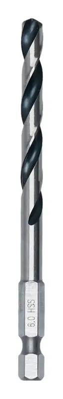 Bosch Line Metal HSS Spiralbohrer, 6 x 57 x 98 mm, HEX 1/4" Schaft (Verpackungseinheit 5 Stück) Jetzt Kaufen