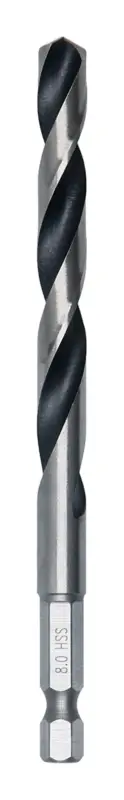 Top-Angebot Bosch Line Metal HSS Spiralbohrer, 8 x 75 x 117 mm, HEX 1/4" Schaft (Verpackungseinheit 5 Stück)