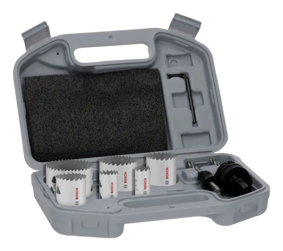 Bosch Line Multi Material Lochsägen-Set mit Gewinde, 20/25/32/38/51/64 x 40 mm, 9-teilig Begrenztes Angebot