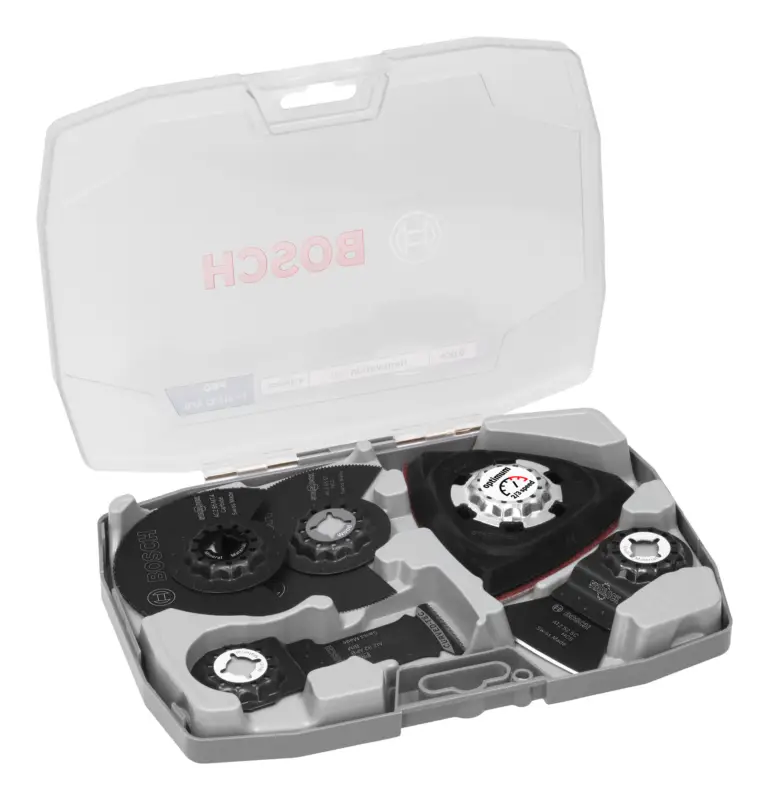 Billig Bosch Line Renovierungs-Blätter-Set für oszillierende Multifunktionswerkzeuge, 8-teilig (Verpackungseinheit 5 Sets)