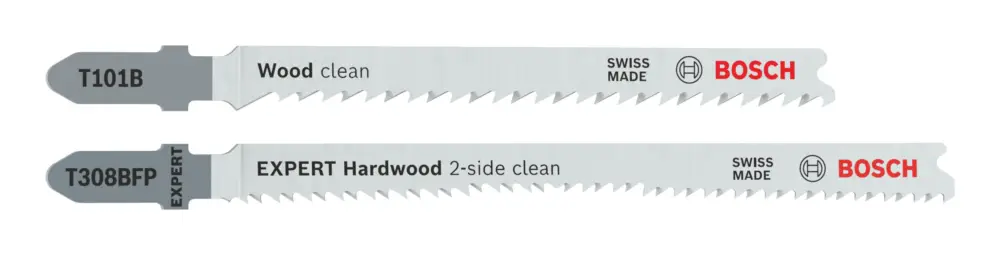 Bosch Line T101B und Expert Hardwood 2-side clean T308BFP Stichsägeblätter-Set, 26-teilig Sonderangebot
