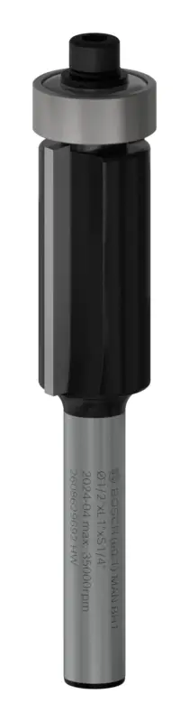 Bosch Pro Bündigfräser mit unterem Kugellager, D 1/2", L 1", S 1/4" Direkt Vom Hersteller