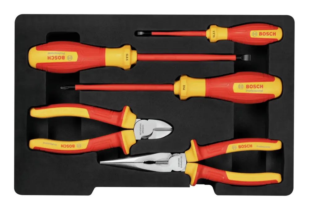 Bosch VDE-Set mit verschiedenen Handwerkzeugen, 5-teilig Neu Im Sortiment