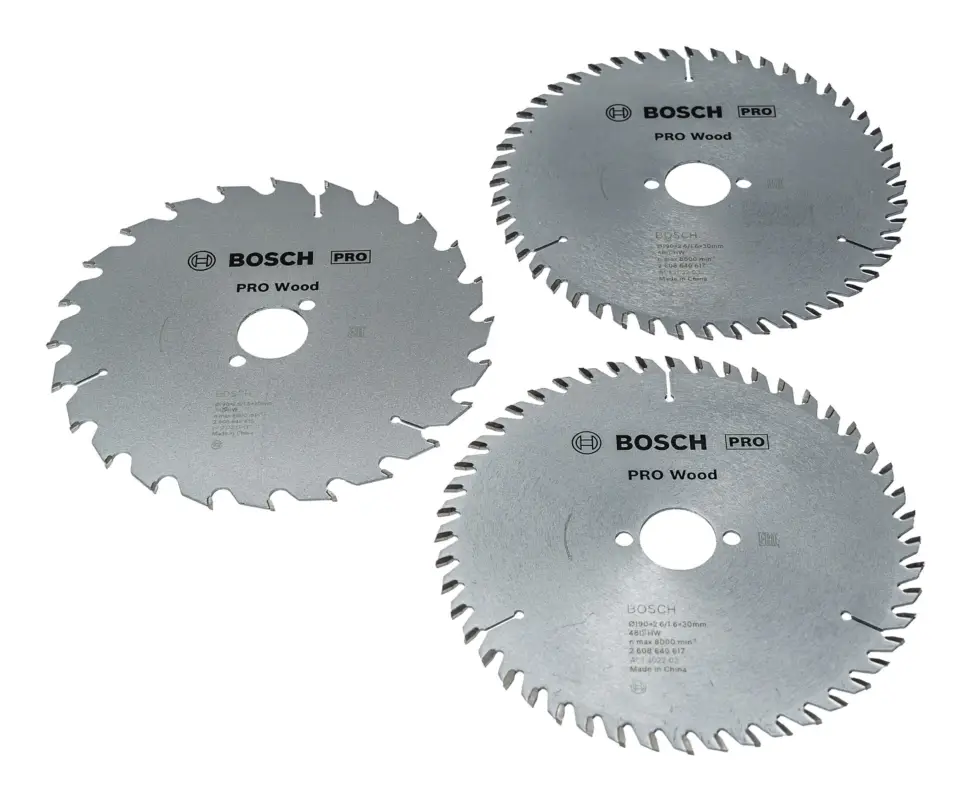 Bosch Pro Wood-Kreissägeblatt 190 mm, Promo-Pack - 3er Pack Markenprodukt