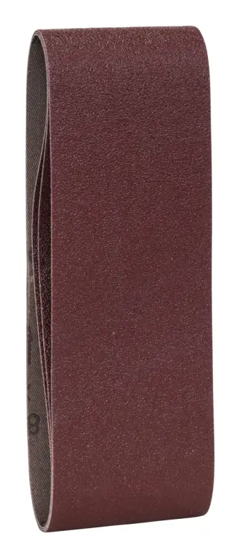 Bosch Zubehör Schleifband, 65 x 410 mm, für Bandschleifer, rote Qualität, K80 - 3er Pack (Verpackungseinheit 2 Stück) Echt