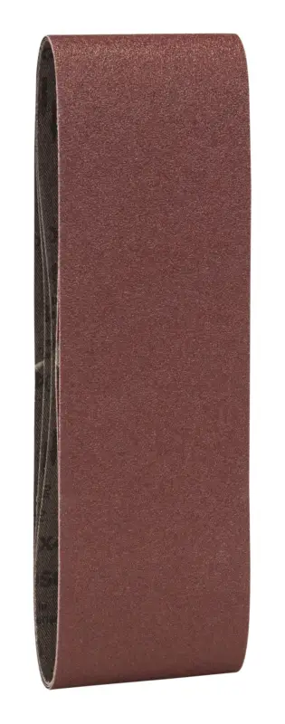 Markenprodukt Bosch Zubehör Schleifband, 75 x 533 mm, für Bandschleifer, rote Qualität, K80 - 3er Pack
