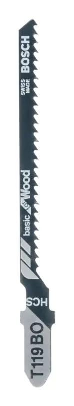 Aktuell Bosch Zubehör Stichsägeblatt HCS, T 119 BO Basic for Wood - 2er Pack (Verpackungseinheit 5 Stück)