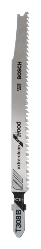 Neu Im Sortiment Bosch Zubehör Stichsägeblatt HCS, T 308 B Extra-clean for Wood - 2er Pack (Verpackungseinheit 5 Stück)