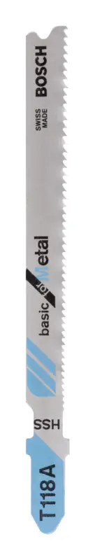Bosch Zubehör Stichsägeblatt HSS, T 118 A Basic for Metal - 2er Pack (Verpackungseinheit 5 Stück) Direkt Vom Hersteller