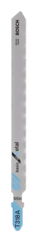 Bosch Zubehör Stichsägeblatt HSS, T 318 A Basic for Metal - 2er Pack (Verpackungseinheit 5 Stück) Mega-Angebot