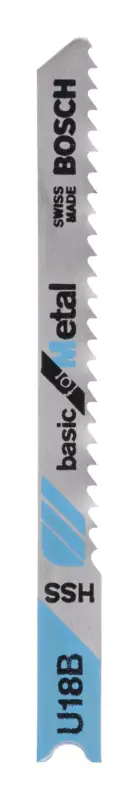 Bosch Zubehör Stichsägeblatt HSS, U 18 B Basic for Metal - 2er Pack Knallerangebot