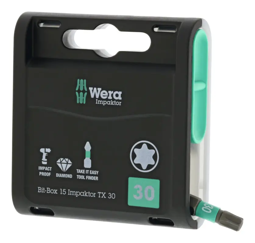 Wera Bit-Box 15 Impaktor T30 x 25 mm 15er Box (Verpackungseinheit 10 Stück) Sale
