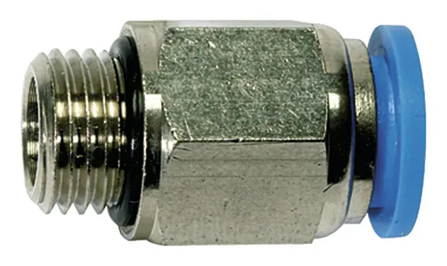 Kracherpreis Riegler Gerade Steckverschraubung Blaue Serie G1/8 aus Kunststoff D12