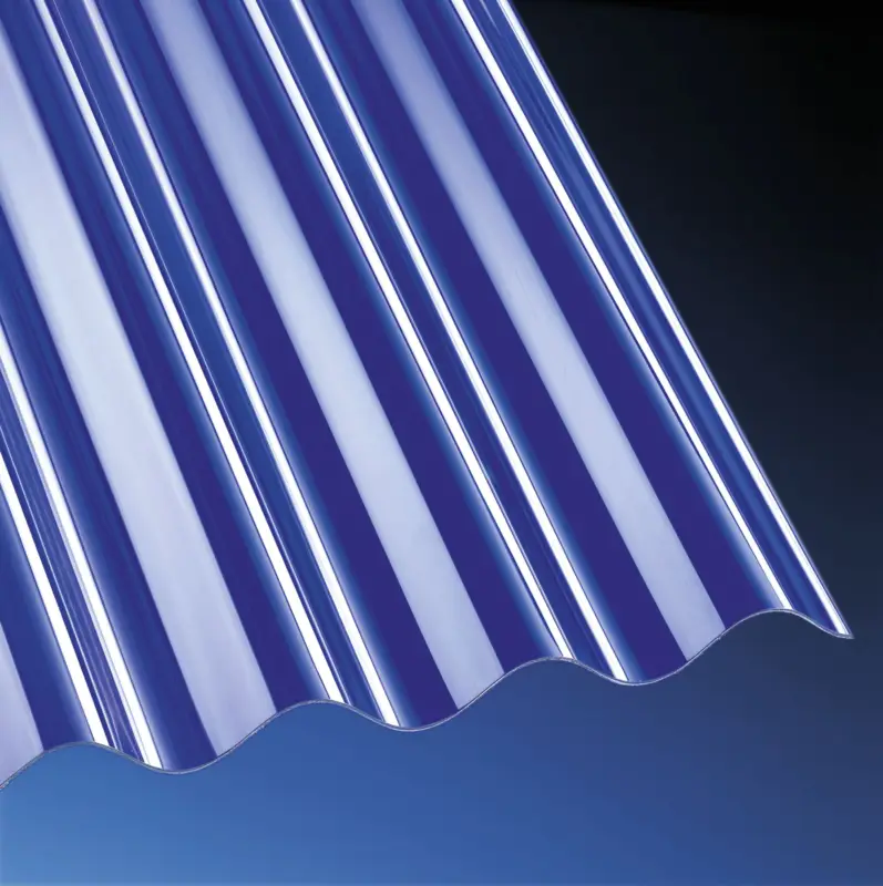 Premium Polycarbonat Profilplatte Sinus 76/18 1045 x 4000 x 1,3 mm - Klar Super-Preis