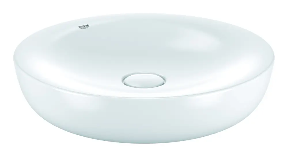 Sonderangebot Grohe Essence Keramik Aufsatzschale ohne Hahnloch ohne Überlauf 450 x 450 mm - Alpinweiß mit PureGuard