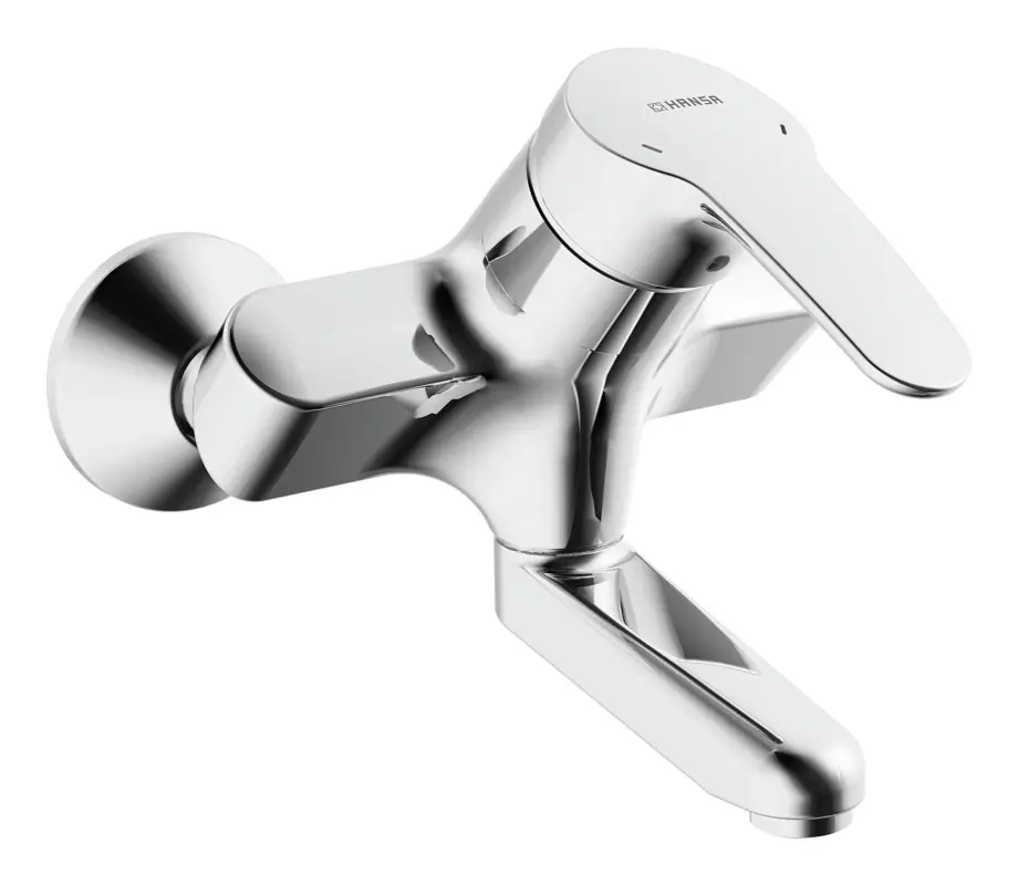 Versand Am Gleichen Tag Hansa Hansamix Waschtisch-Einhand-Wandbatterie Care® Strahlregler Bedienungshebel (Metall) Ausladung 171 mm