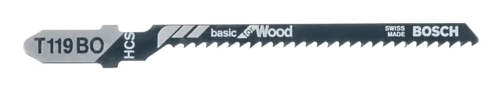 Zertifiziert Bosch Zubehör T 119 BO Basic for Wood Stichsägeblatt - 3er-Pack