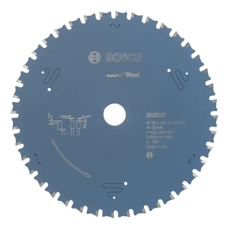 Bosch Expert Kreissägeblatt for Steel, 190 x 20 x 2 mm, 40 Zähne Neue Ware