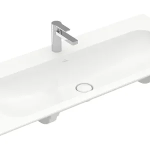Villeroy & Boch Finion Schrankwaschtisch mit 1 Hahnloch ohne Überlauf 1200 x 500 x 160 mm - Weiß Alpin mit CeramicPlus Kracherpreis